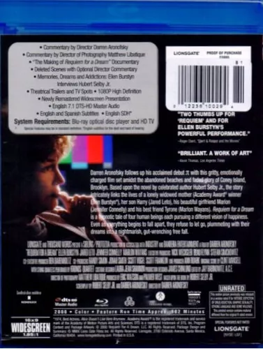 Requiem / Por Un Sueno DVD NEW DARREN ARONOFSKY SPANISH REQUIEM FOR A DREAM  