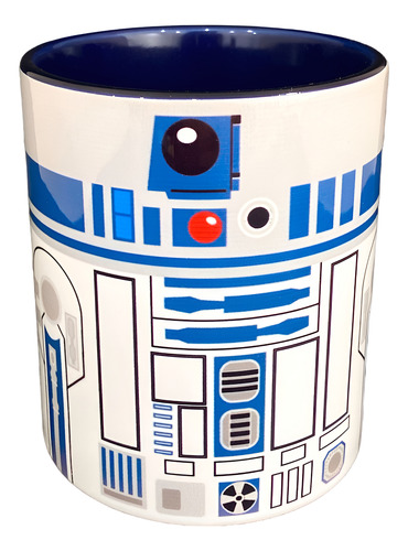 Caneca De Cerâmica Premium Série Filme Star Wars Robô R2d2