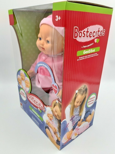 Muñeca Bebe Bostecitos Gestitos Faciales Con Sonido