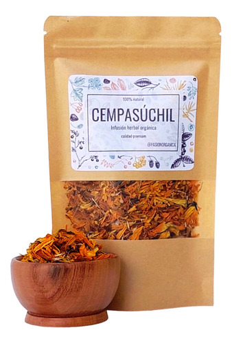 Flor Cempasuchil Premium Organica Deshid Te Infusión Vta Dir
