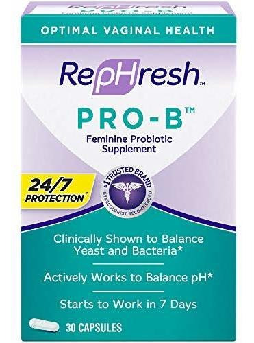 Rephresh Pro-b Suplemento Probiotico Femenino, 30 Cápsulas, 