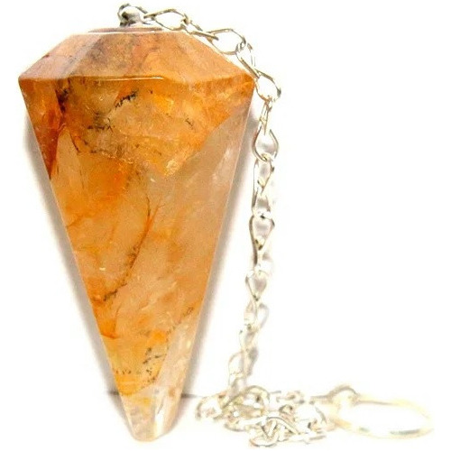 Péndulo De Cristal Piedra Preciosa Radiestesia Cuarzo Reiki