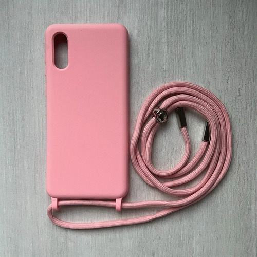 Funda Silicona Cover Silky Con Correa Para Samsung A02