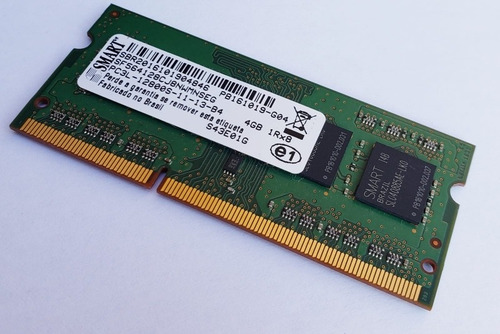Memoria Smart 4gb Ddr3 Pc3l-12800 1600mhz 1rx8 1.35v Hp Dell