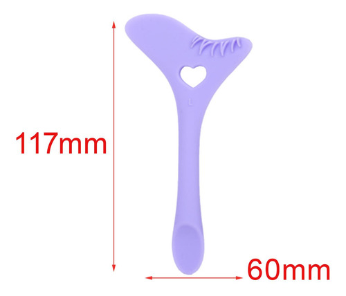 5 Plantillas De Delineador De Ojos De Silicona, Violeta
