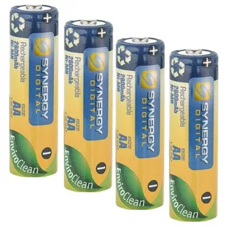 Paquete De 4 Baterías Recargables Aa Nimh Synergy Digi...