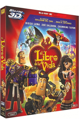 El Libro De La Vida Pelicula Blu-ray 3d Original Sellada 