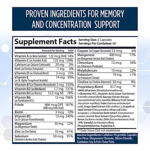 Fórmula Neuro Plus Brain & Focus - Cerebro Nootrópico