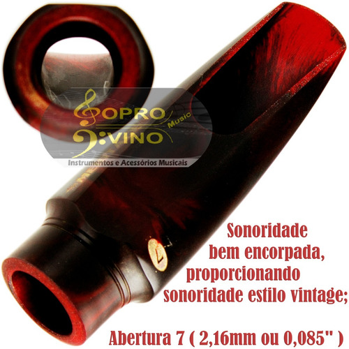 Imagem 9 de 10 de Boquilha Sax Alto Shadow Meritage 7 Barkley Completa Brinde