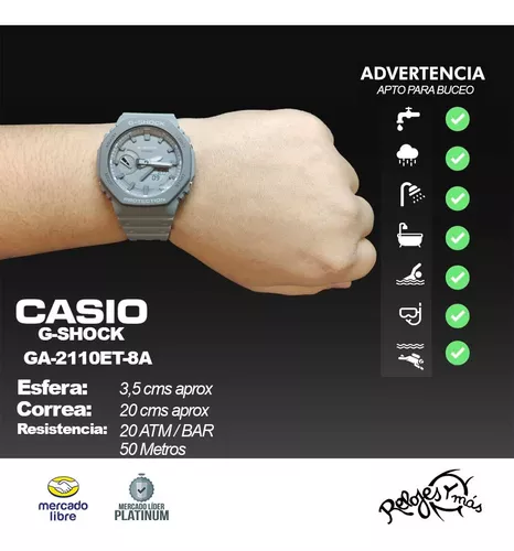 Reloj Casio G SHOCK GA-2110 -ET Hombre