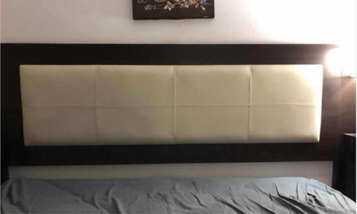 Respaldo Para Cama De 160 Cm. Ecocuero Y Madera