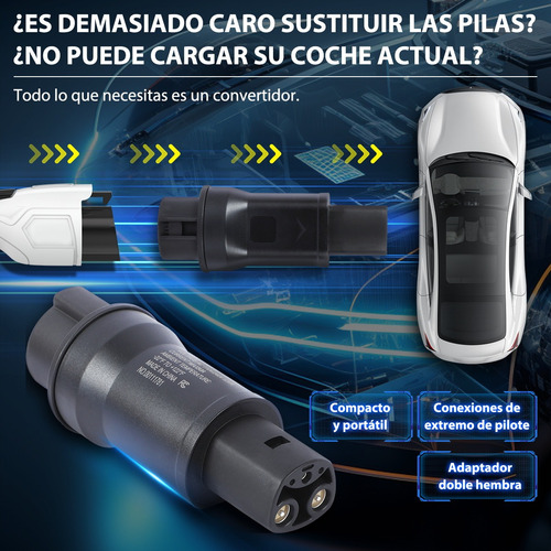 Adaptador Ca Del Estándar Americano A Tesla Nacs Impermeable