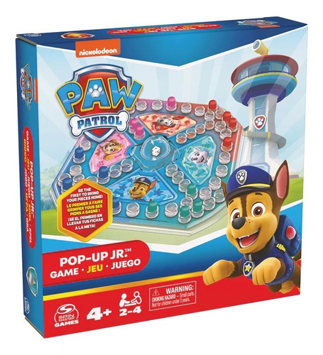 Paw Patrol Juego Ludo Pop Up Jr