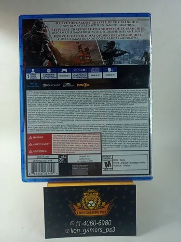 Assassin's Creed Rogue Remasterizado Ps4 Físico Sellado