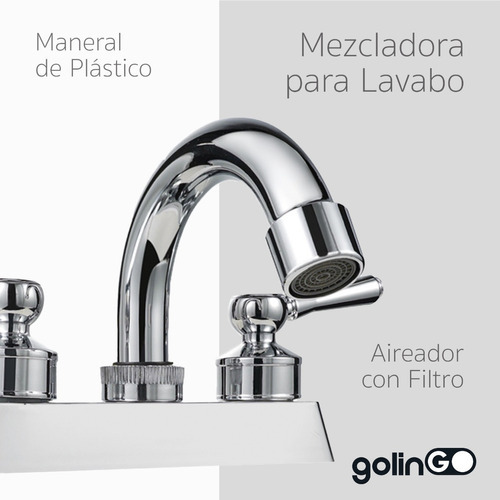 Llaves Lavabo Grifo Baño Mezcladora Acero Inoxidable Cromado Color Plateado