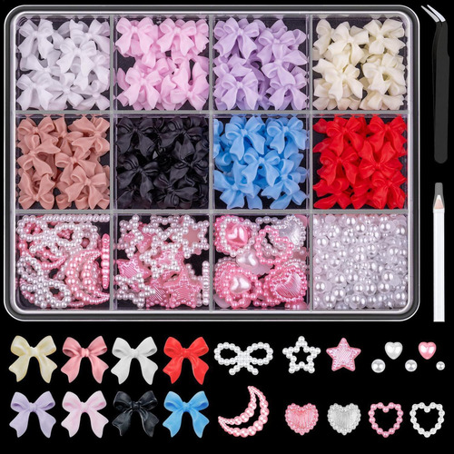 Juego De Dijes Para Uñas Decoración De Uñas Con Lazo De Uñas