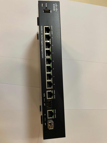 Cisco Switch Sg350-10 Con Fuente, Todo Funciona Bien