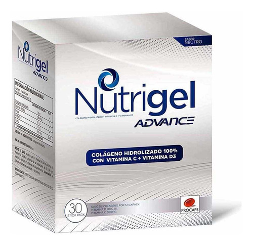 Nutrigel Advance Neutro - Unidad a $106