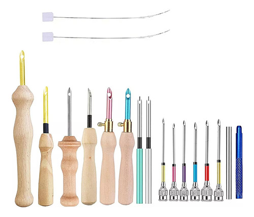Agujas De Bordar Para Ganchillo Kit C