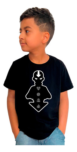 Camiseta Infantil Avatar  A Lenda De Aang Desenho Serie 