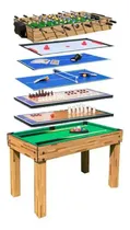Comprar Mesa Multijuegos 10 En 1 Billar Hockey Futbolito Ping Pong