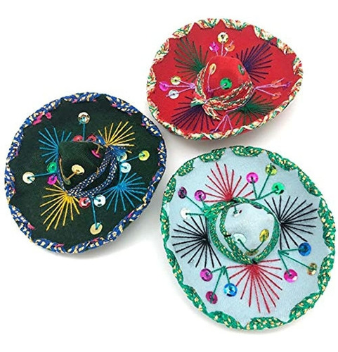 Yajua Mariachi Mexican Mini Sombrero 6 Pulgadas, Para Fiesta