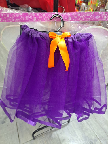 Tutu Violeta Fluo Adulto Disfraz Pollera