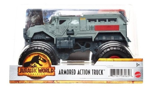 Imagen 1 de 1 de Matchbox Jurassic World Dominion Armored Action Truck Color Verde