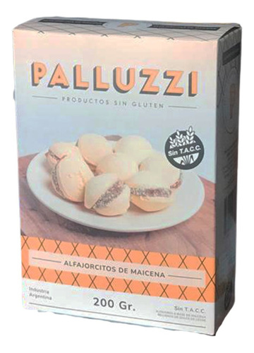 Alfajorcitos De Maicena Palluzzi X 200grs  ( Apto Celíacos)