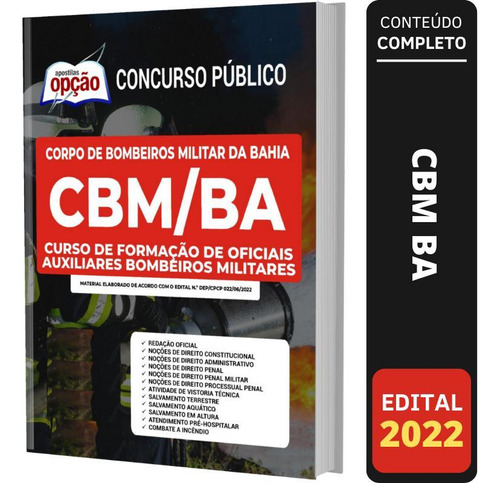 Apostila Cbm Ba Oficiais Auxiliares Bombeiros Militares