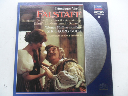 Opera Falstaff Solt Verdi Cdv Cd Video No Laser Disc  