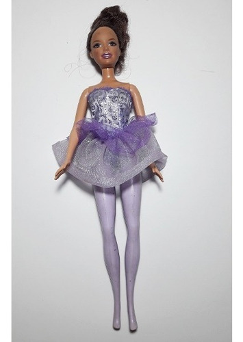 Muñeca Barbie Bailarina Ballet Violeta - Original De Mattel (Usado)