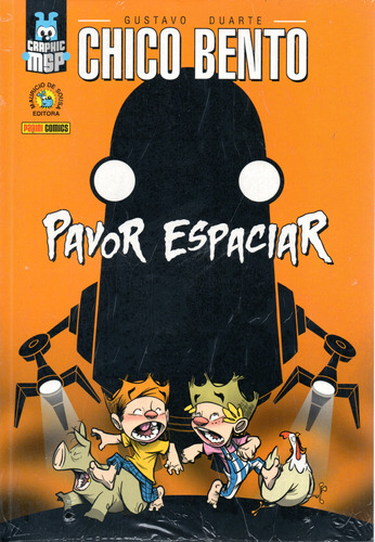 Chico Bento Pavor Espaciar - 84 Páginas Em Português - Editora Panini - Formato 19 X 26 - Capa Mole  - 2013 - Bonellihq Cx02 Abr24