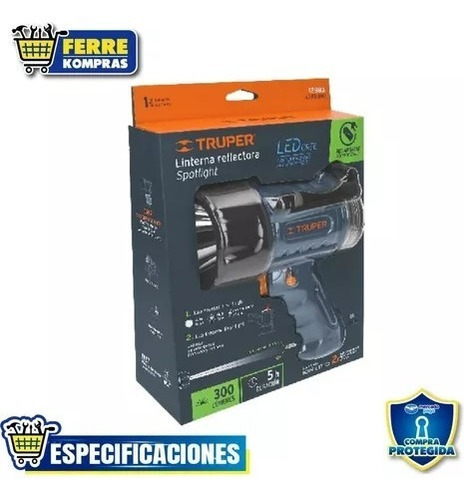 Lámpara De Led 300 Lm Recargable Alta Potencia 12983