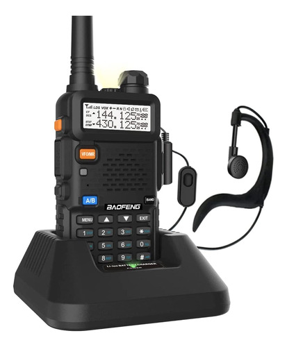 Baofeng Uv-5r Dual Band Two Way Radio (negro), 144-148mhz Y 