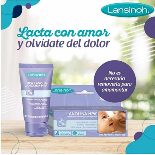 Crema De Lanolina Lansinoh Para Pezones Agrietados