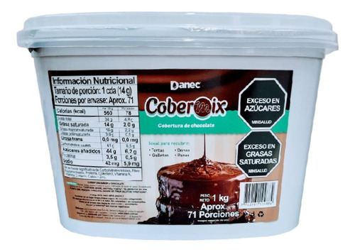 Chocolate Liquido Cobermix - Kg - Kg a $37050