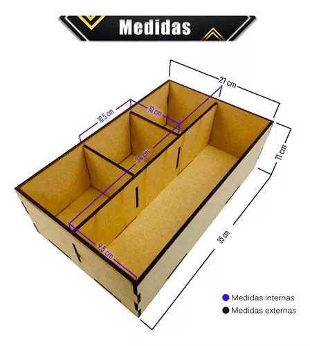 Caja para regalo de madera (MDF)