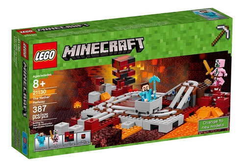 Juguete Lego Minecraft The Nether Railway 21130 Con Figuras