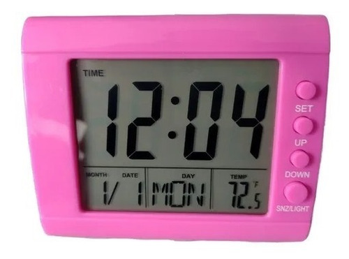 Alarma Despertador Reloj Mesa Digital Temperatura Compacto