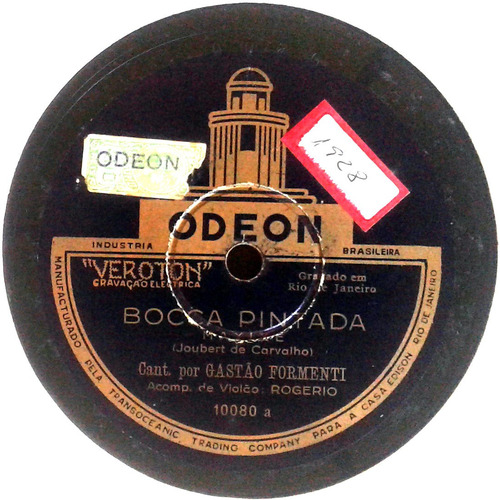 Imagem 1 de 3 de 78 Rpm Gastão Formenti 1927 Selo Odeon (casa Edison) 10080