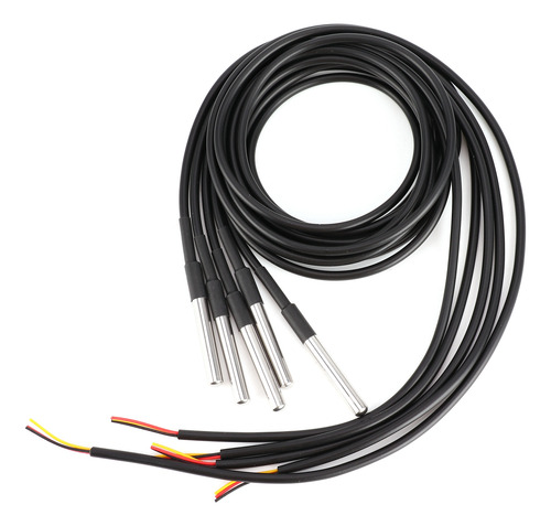 Sensor De Temperatura, 5 Unidades, Sonda De Acero Inoxidable