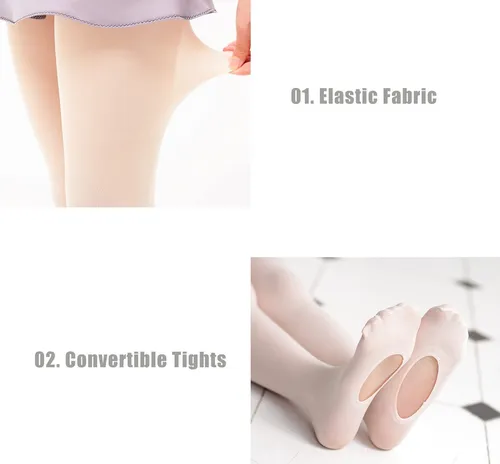 Mallas Ballet Para Mujer, Ultra Suaves Convertibles Leggings