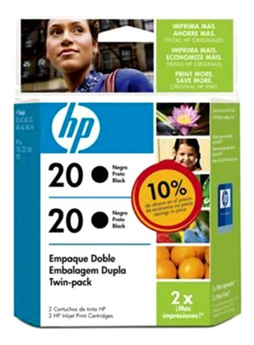 Cartucho De Tinta Hp Cartucho De Tinta Cor Preto Do 28 Ml 2 Unidades