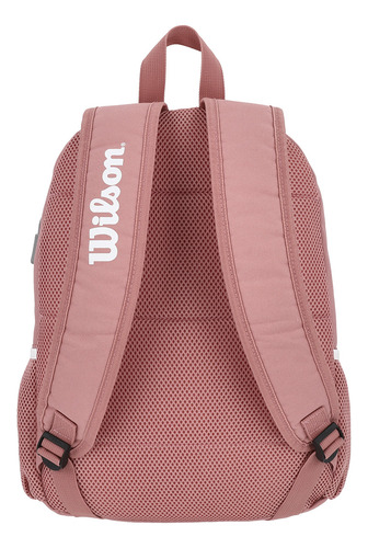 Mochila urbana Wilson WLS124-BP340E color coral claro diseño liso 18.27L