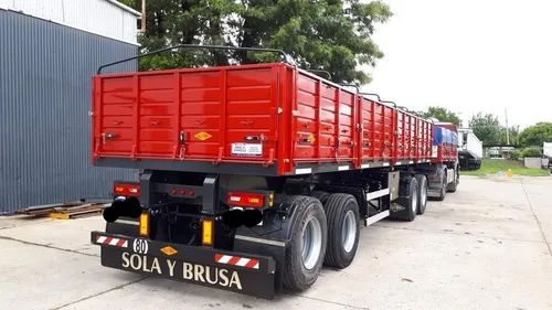 Acoplado Sola Y Brusa , Volcador Bilateral , 4 Ejes. 0km