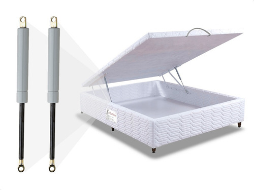 Imagem 1 de 6 de Par Amortecedor Cama Box Baú Casal 1500n/150kgf Ortobom