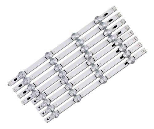 Kit 8 Barras Compatível Com 42lb5500 42lb5600 42lb5800 42lb6