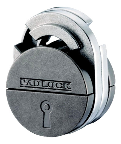 Padlock Hanayama Rompecabezas De Metal Fundido _ Nivel 5 De 