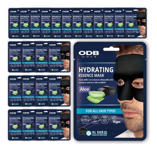 Odb - Mscara Facial De Esencia De Carbn Para Hombres Barbudo